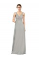 A-Line Sweetheart Soft Chiffon Long Silver Bridesmaid Dress Belfast