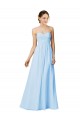 A-Line Strapless Chiffon Long Grape Bridesmaid Dress / Evening Dress Belfast